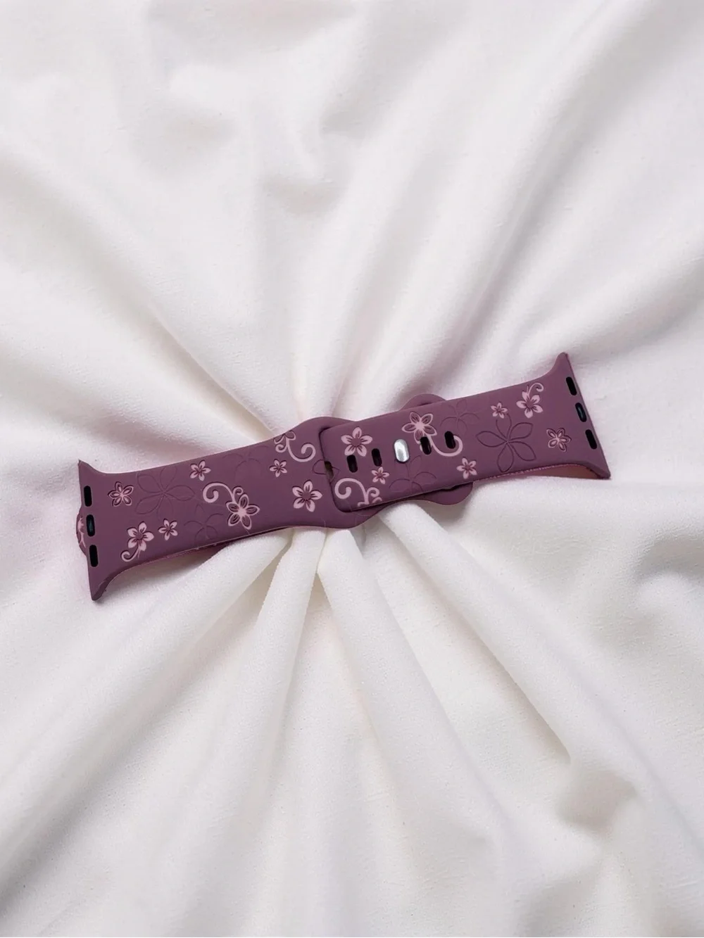 New Floral Design Apple Watch Bands 38mm / 40mm / 41mm Purple Mauve